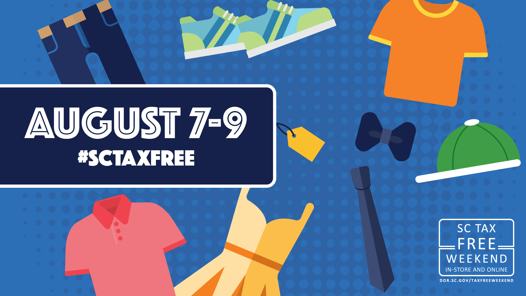 august 7-9 - #SCTaxFree - tax free weekend logo