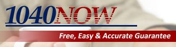 1040NOW Free, Easy & Accurate Guarantee graphic